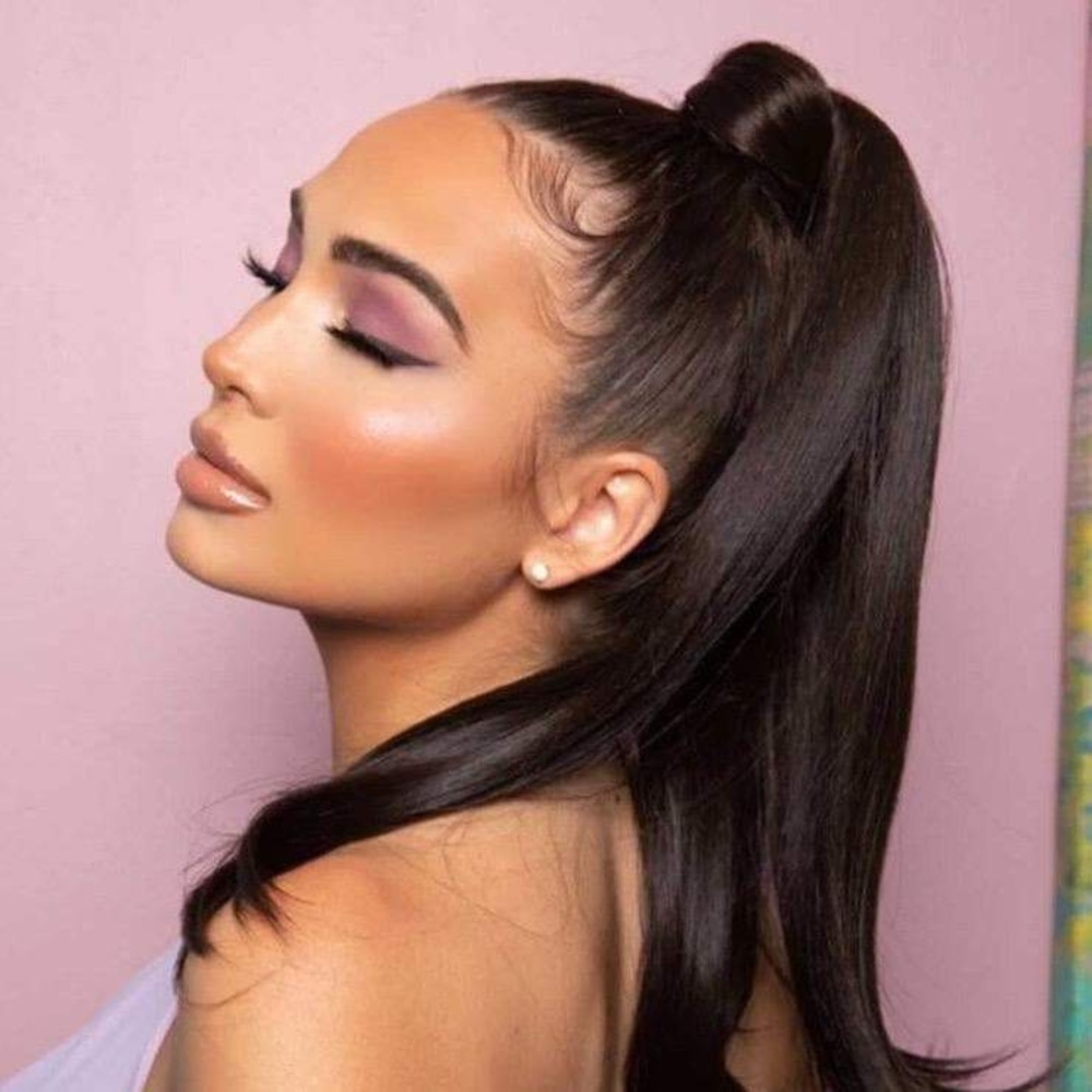 Preppy ponytail extension (dark brown)